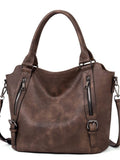 Bolso Tote Bandolera Retro de Gran Capacidad