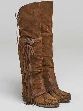 Botas Mosqueteras con Flecos y Remaches - LOVRA DESIGN