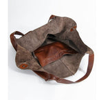 Bolso Bandolera Sencillo de Piel Suave Gran Capacidad