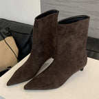 Elegantes Botas de Ante Marrón - LOVRA DESIGN