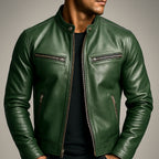 Chaqueta DILAN de cuero vintage