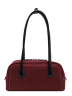 Retro frosted shoulder handbag casual pillow bag