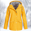 Women’s Hooded Rain Jacket – Lightweight Everyday Coat with Front Pockets