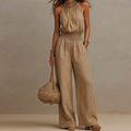 MONO HALTER CON CINTURA AJUSTADA