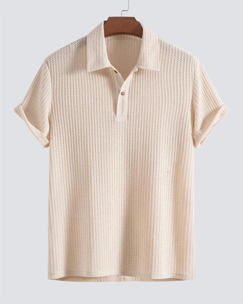 Polo de punto gofrado Sorello - LOVRA DESIGN