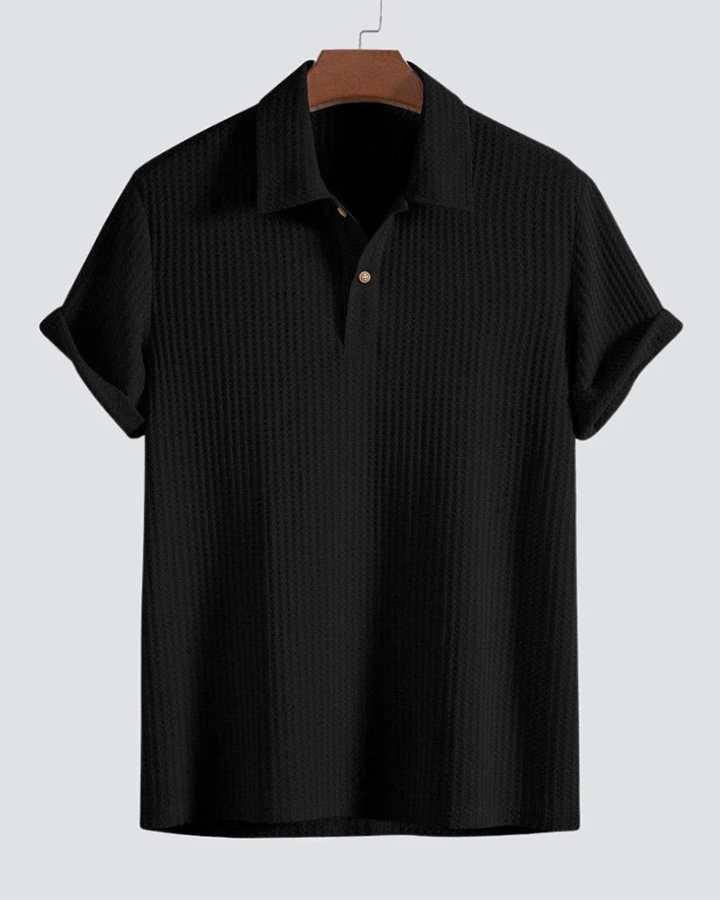 Polo de punto gofrado Sorello - LOVRA DESIGN