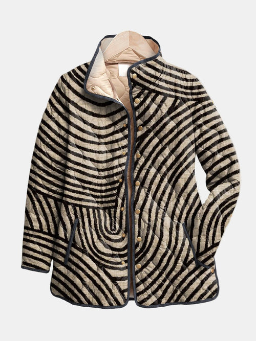 Chaqueta Acolchada Círculos Dibujados - LOVRA DESIGN