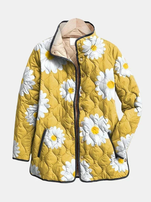 Chaqueta Acolchada de Margaritas - LOVRA DESIGN