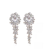 Super Sparkly Crystal Tassel Statement Earrings