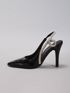Rhinestone High Heeled Pointed Shoes