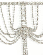 Multi Layer Rhinestone Tassel Shoulder Chain