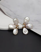 3D Petal Flower Earrings