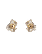 Metal Petal Earrings