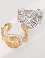 Spiral Wire Open Bracelet