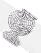 Spiral Wire Open Bracelet
