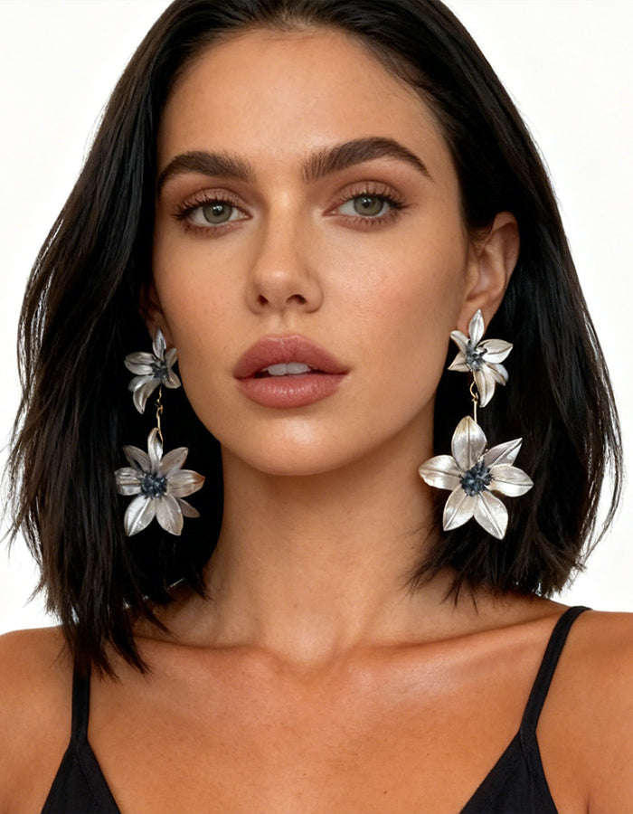 Patchwork Flower Earrings