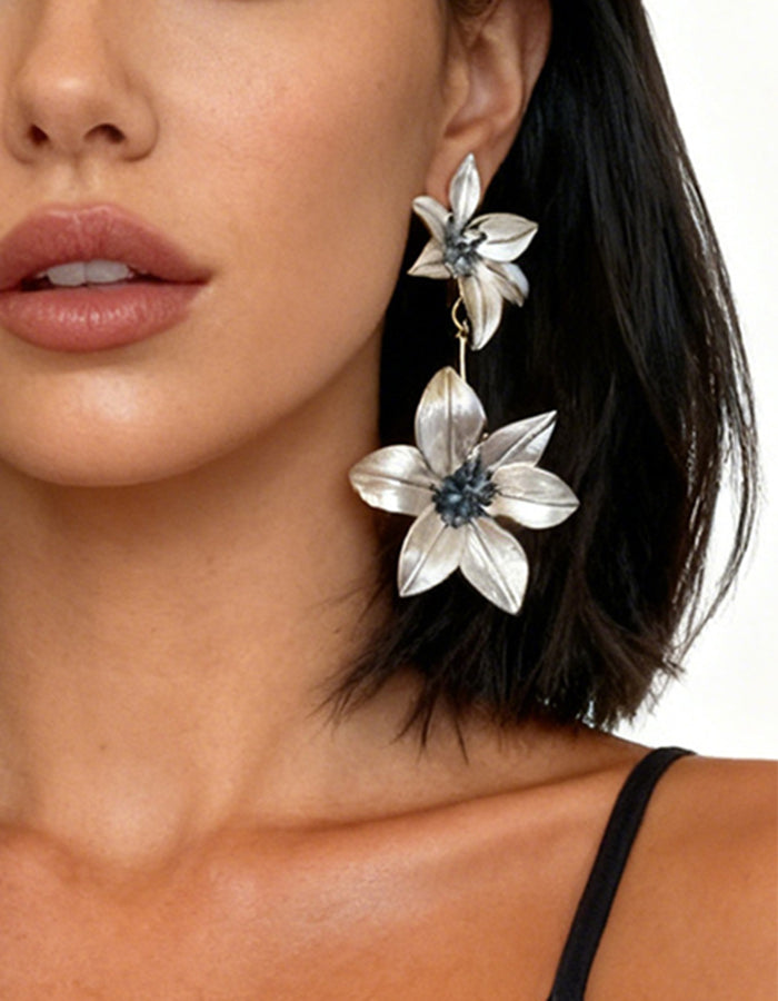 Patchwork Flower Earrings