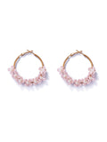 Geometric Pig Nose Patchwork Long Earrings