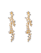 Alloy Full Diamond Waterfall Style Long Pendant Earrings