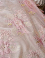 Solid Color Short Sleeved Shirt With Embossed Gold Thread Pattern Maxi Dress