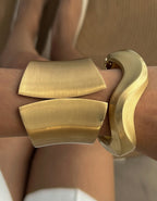 Irregular Metal Wide Bracelet