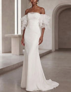 Solid Color Strapless Maxi Dress