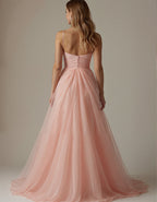 Pink Multi Layered Chiffon Camisole Maxi Dress