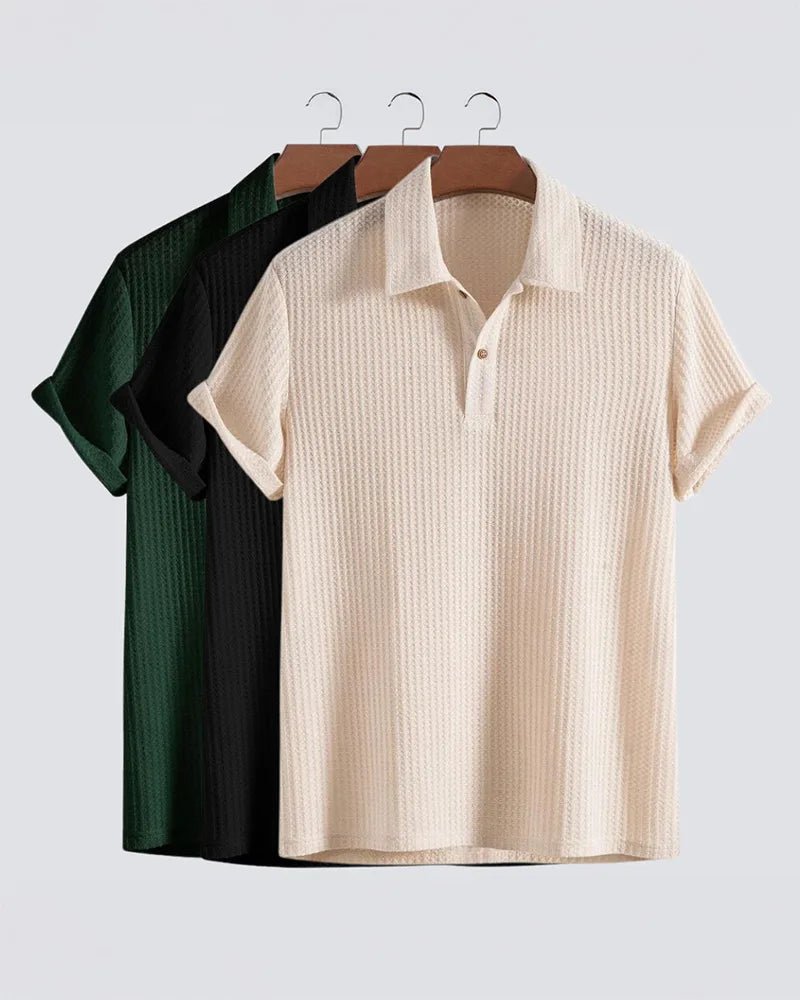 Polo de punto gofrado Sorello - LOVRA DESIGN