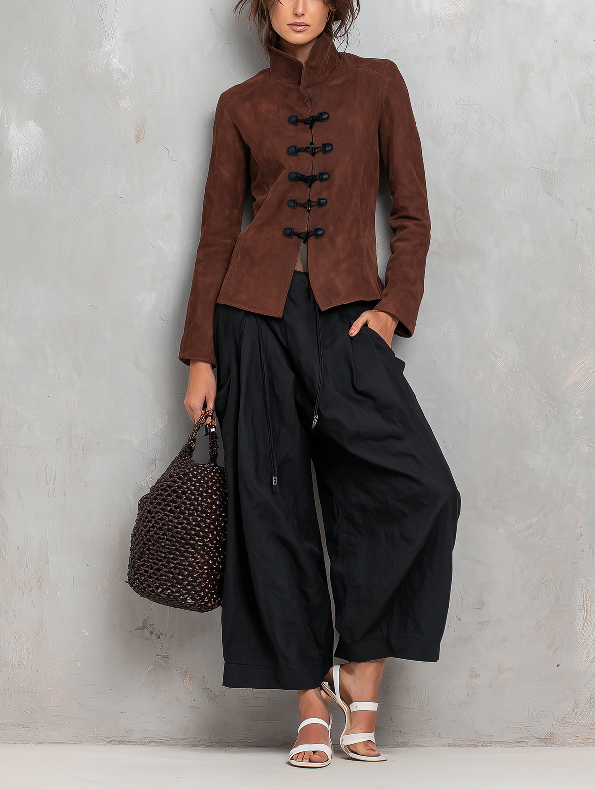 Pantalón tobillero negro
