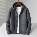Cardigan con cappuccio