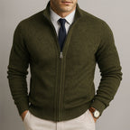 Cardigan in lana merino avvitato