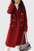 Yara Double-Breasted Wool Coat with a Fitted Cut