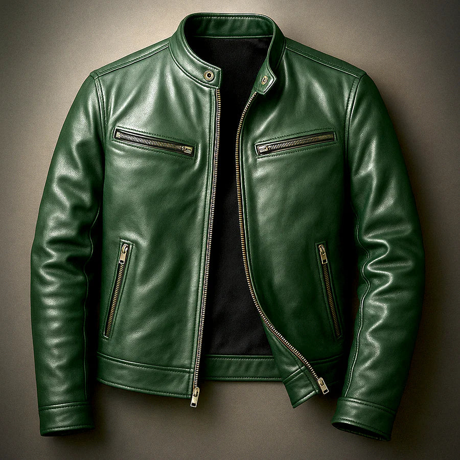 Chaqueta DILAN de cuero vintage