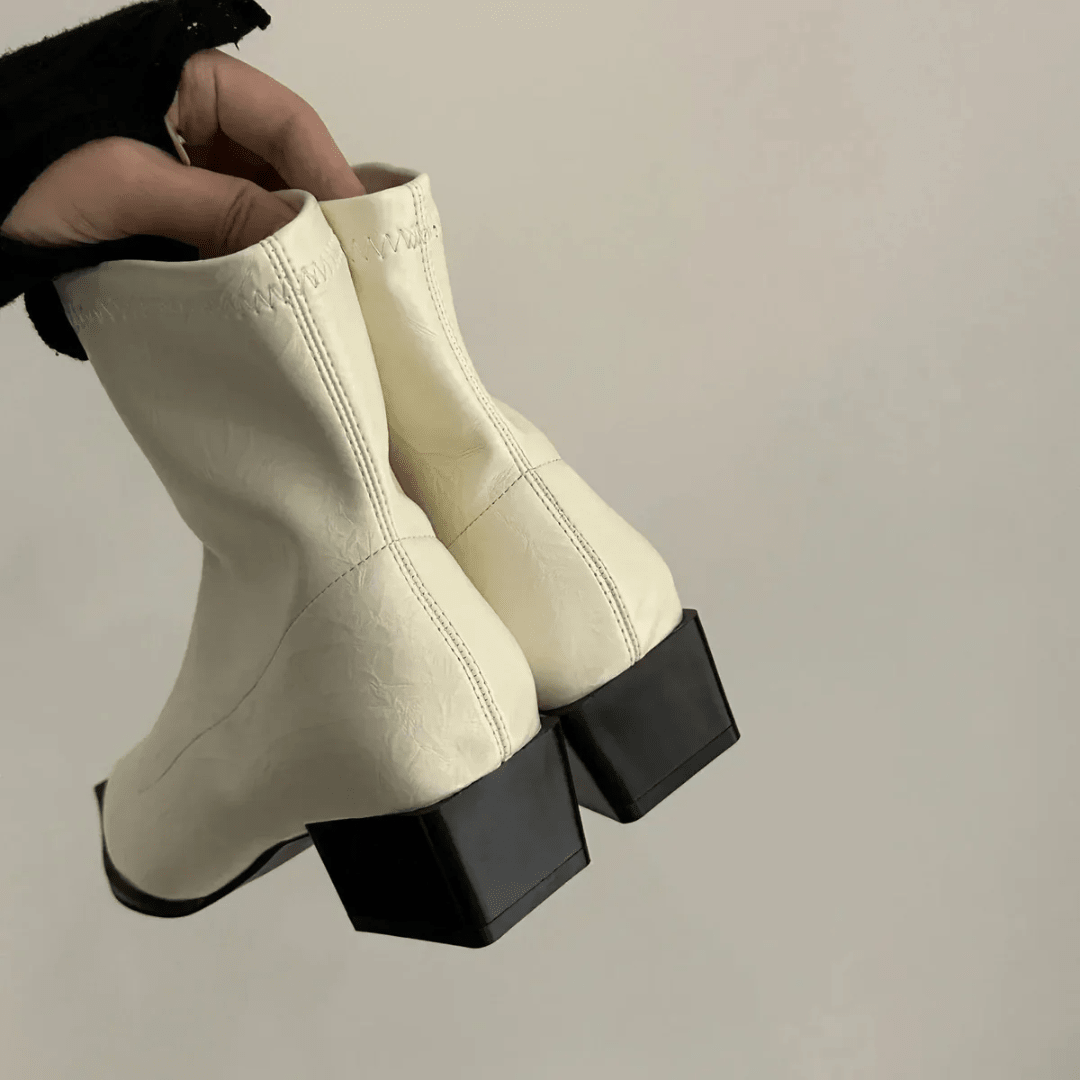 Botines de Mujer Elegantes con Punta y Tacón Bloque - LOVRA DESIGN