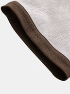 Camisa arrugada con bordado de palmeras en contraste y pantalones cortos de 12,7 cm con cordón y textura arrugada