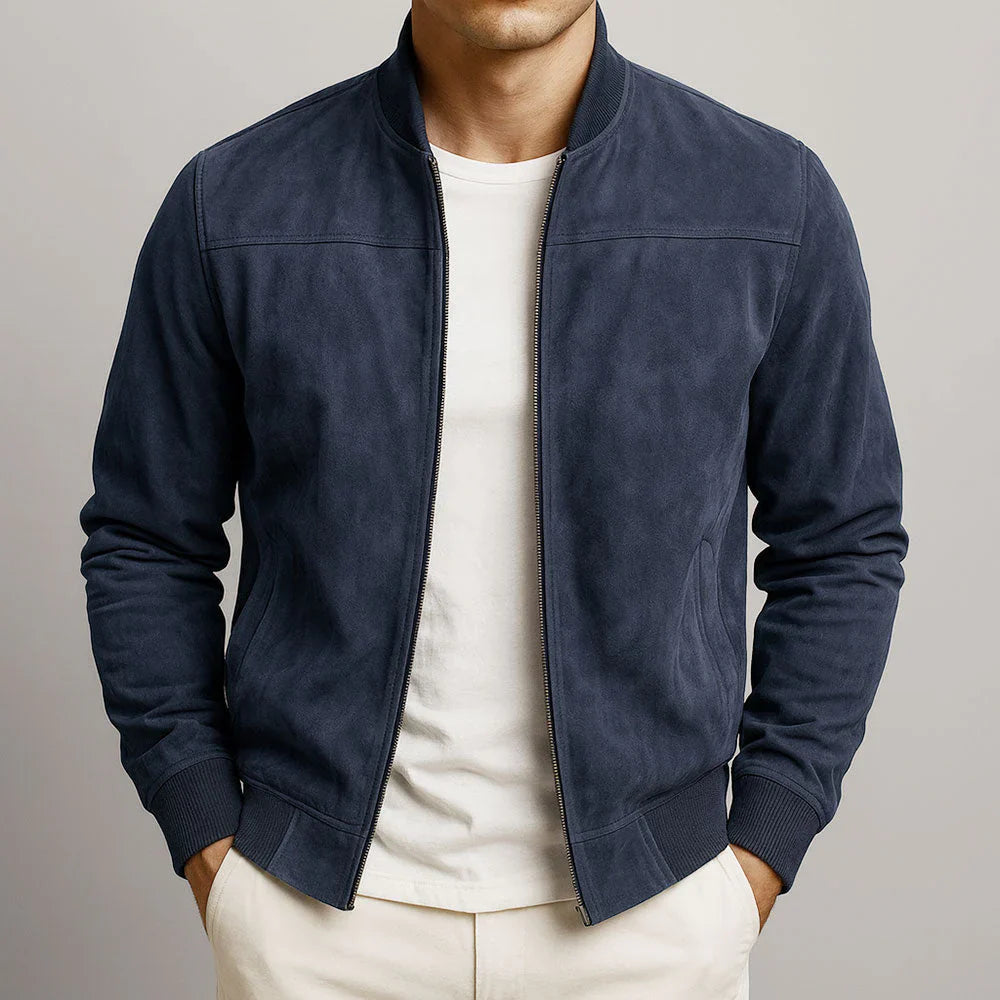 RIVIERA Bomber Premium Structured Suede