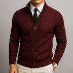 Cardigan in lana merino avvitato