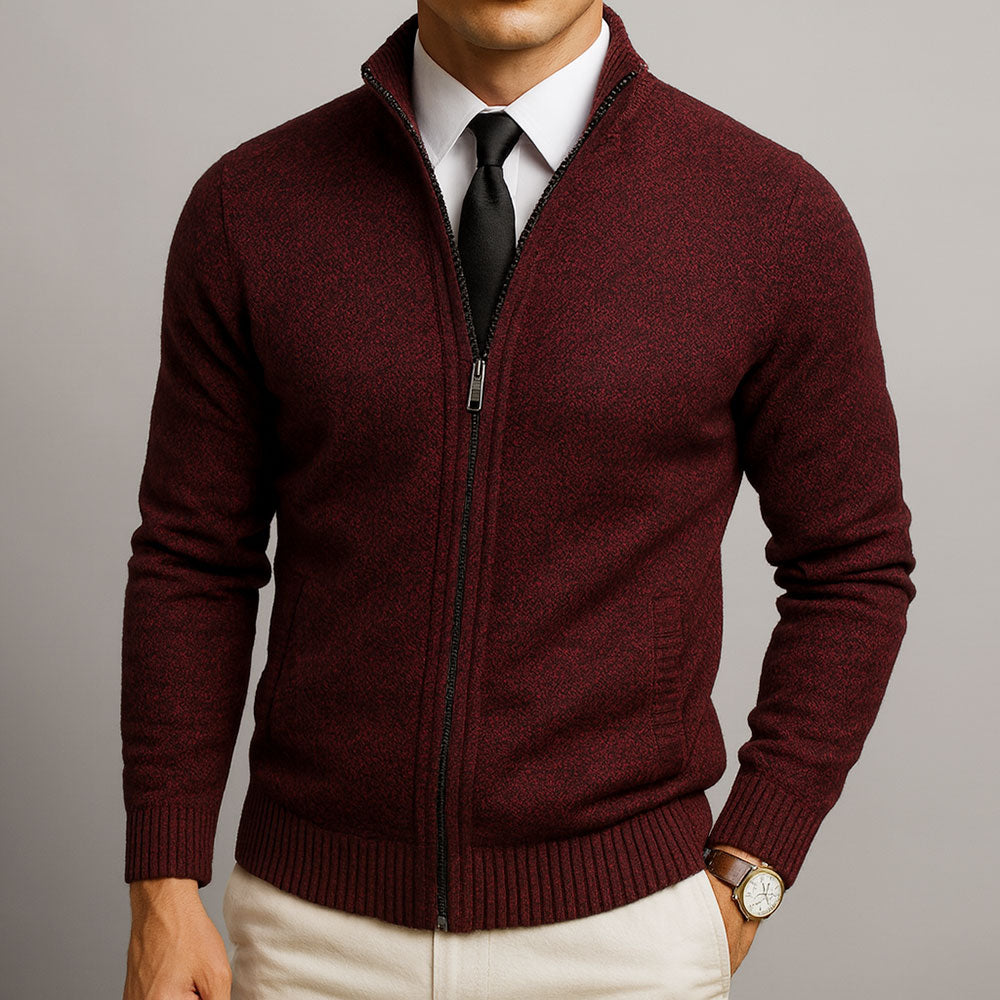 Cardigan in lana merino avvitato