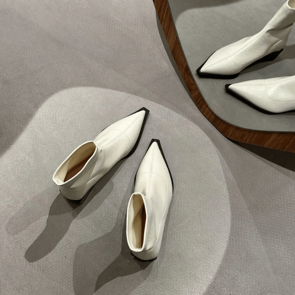 Botines de Mujer Elegantes con Punta y Tacón Bloque - LOVRA DESIGN