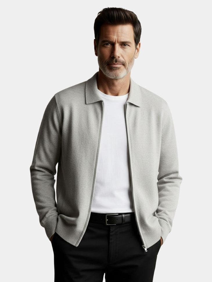 Chaqueta de punto con cremallera Harper - LOVRA DESIGN