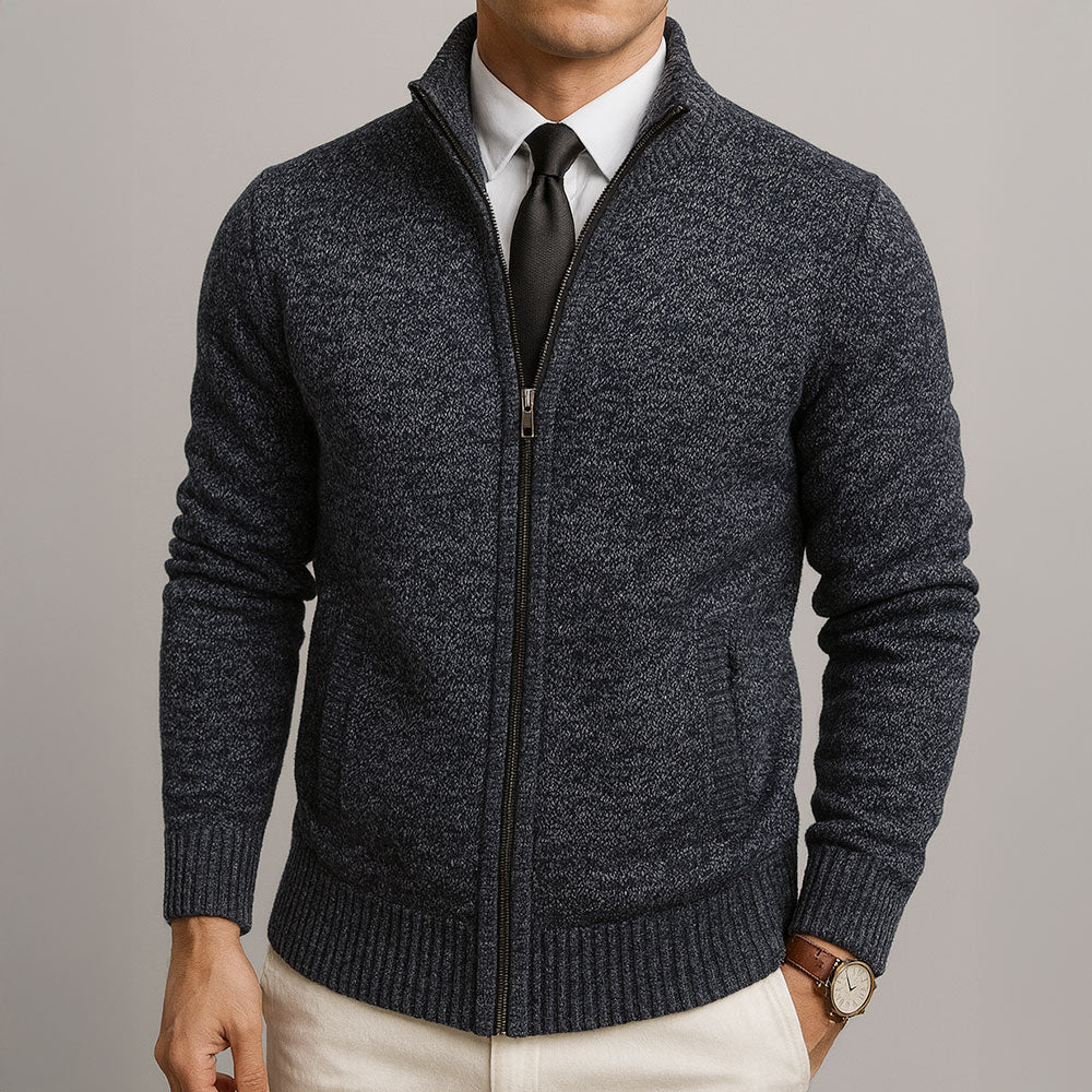 Cardigan in lana merino avvitato