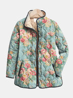 Celadon Rose Puffer Jacket