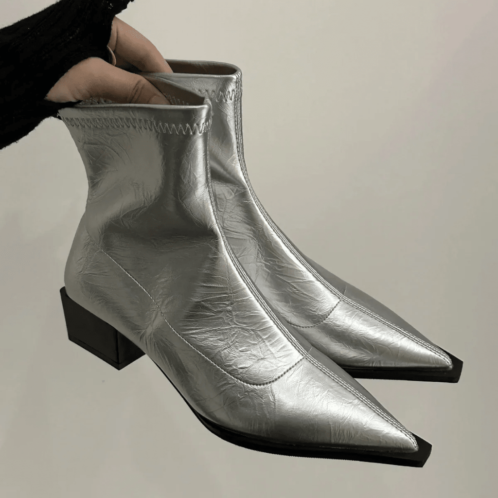 Botines de Mujer Elegantes con Punta y Tacón Bloque - LOVRA DESIGN