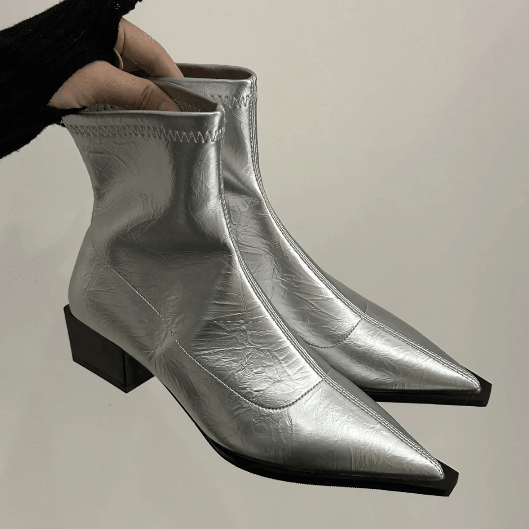 Botines de Mujer Elegantes con Punta y Tacón Bloque - LOVRA DESIGN
