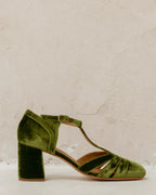 ZAPATO CON CINTURÓN EN T Y TACÓN ESTABLE - LOVRA DESIGN