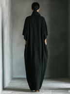 Vestido Maxi Kimono de Mezcla de Algodón