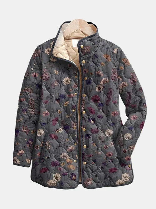 Chaqueta Acolchada Flores Secas - LOVRA DESIGN