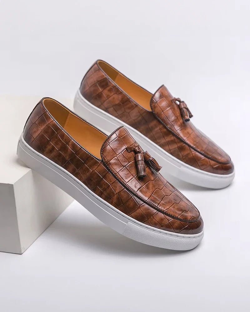 Mocasines de piel grabada Executive - LOVRA DESIGN