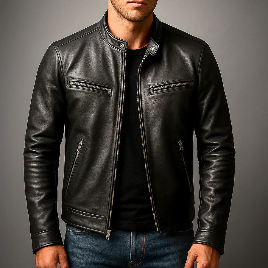 Chaqueta DILAN de cuero vintage