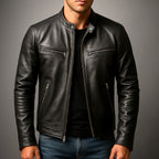 Chaqueta DILAN de cuero vintage